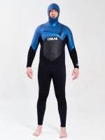 Surfing wetsuit with hood 6/5/4mm BUNI ACTIVE Front-Zip