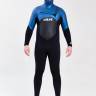 Surfing wetsuit with hood 5/4/3mm BUNI ACTIVE Front-Zip